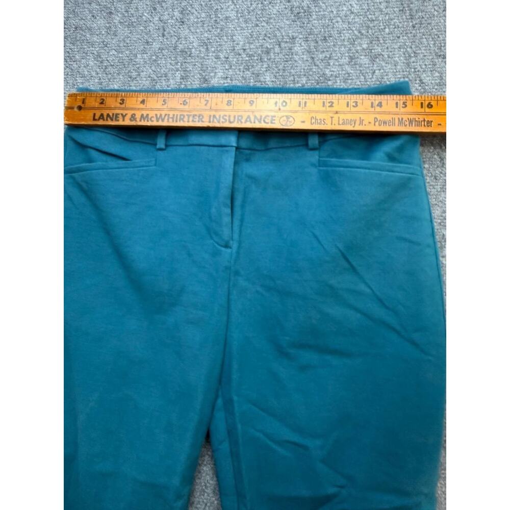 LOFT Julie Women’s Size 8 Teal Cotton Blend Straight Leg Ankle Pants - Picture 5 of 10